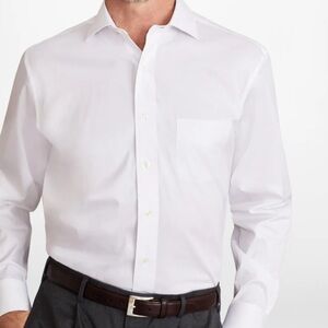 Brooks Brothers Cream Madison Non-Iron Long Sleeve Button Down Shirt Size 16.5